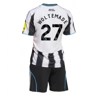 Billige Fotballdrakt Newcastle United Nick Woltemade #27 Replika Hjemmedraktsett Barn 2025-26 Kortermet (med bukser)